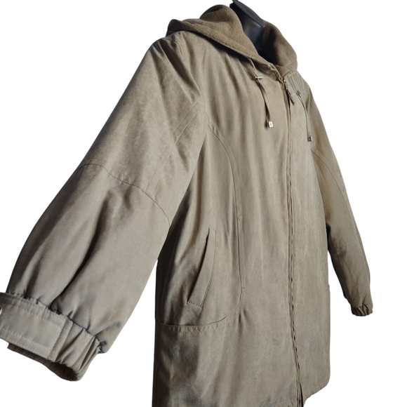 Mackintosh Women's Tan Hooded Quilted Winter Jacket Coat Size Large - Picture 5 of 8